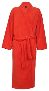 Photo of orange fleece dressing gown