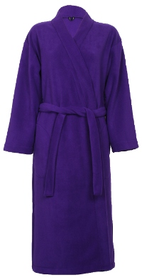 Purple Fleece Dressing Gown