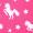 Photo of Pink Unicorn fleece fabric